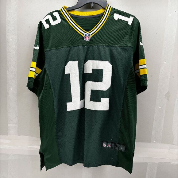 Aaron Rodgers #12 Green Bay Packer Sewn Nike On Field Jersey Size 40 Medium EUC - Picture 1 of 6